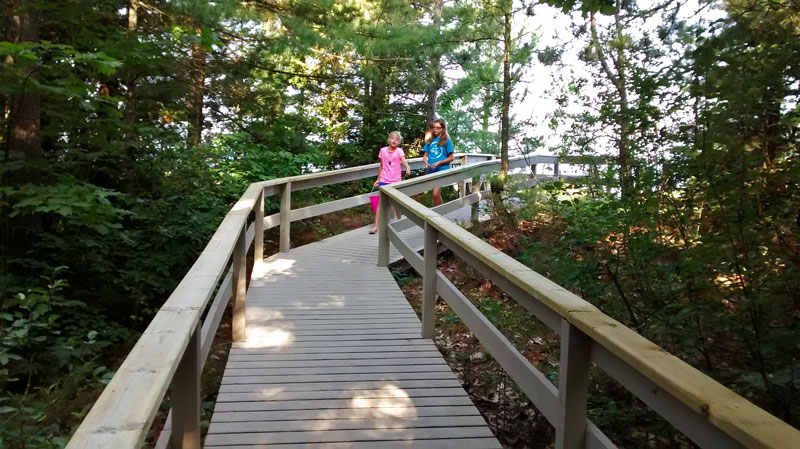 stairs to little traverse bay